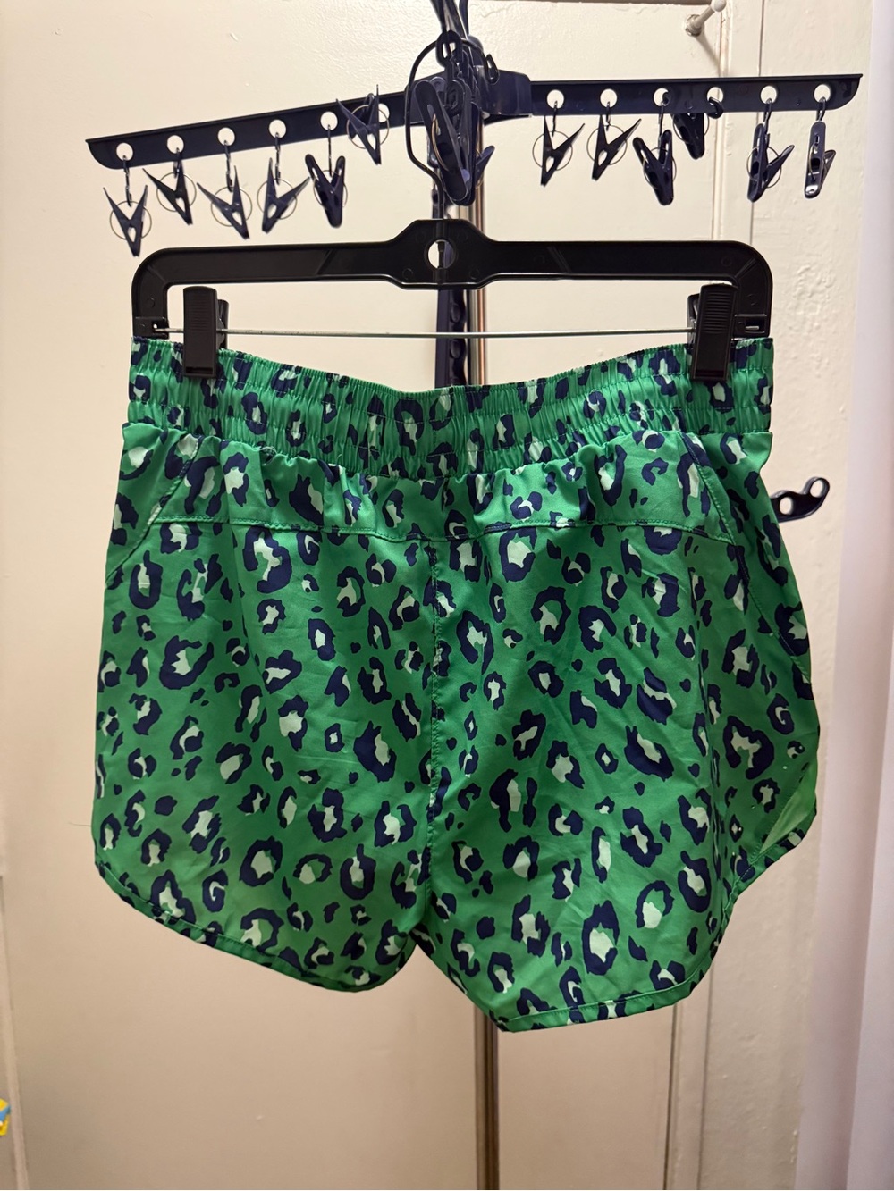 all in motion Green Leopard Print Athletic Shorts - Picture 3 of 7